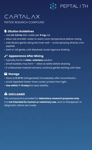 Cartalax research information card