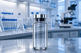 Research vial in an analytical laboratory