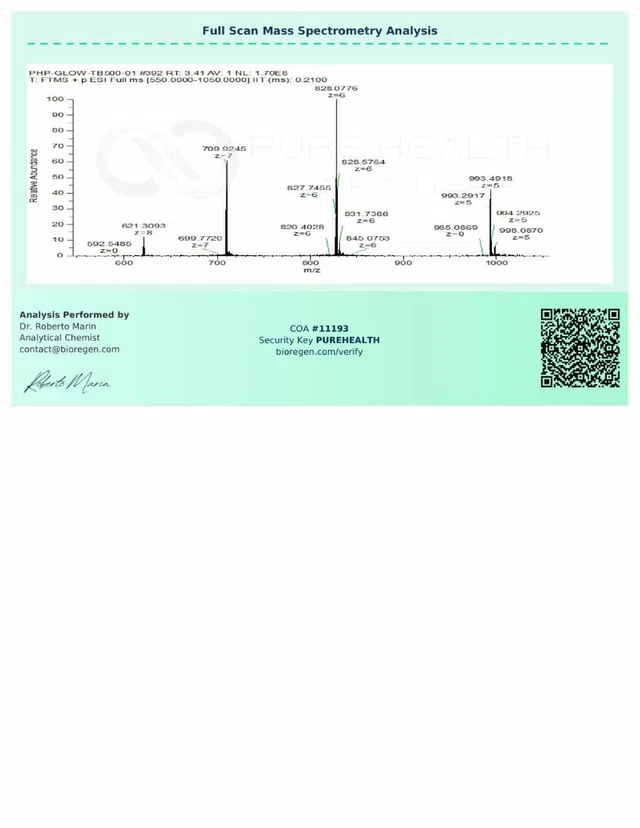 Evergreen COA 248 COA11193 Peptalith GLOW 10.50.10 images 5