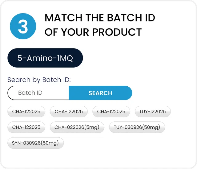 How to locate a Certificate of Analysis step 3
