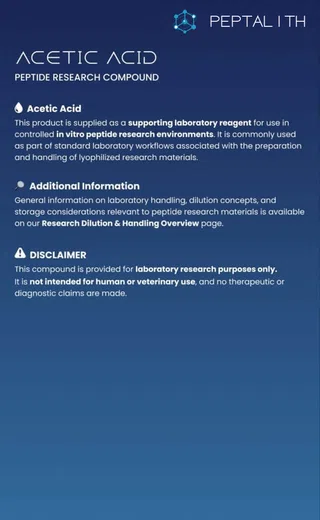 Acetic Acid research information card