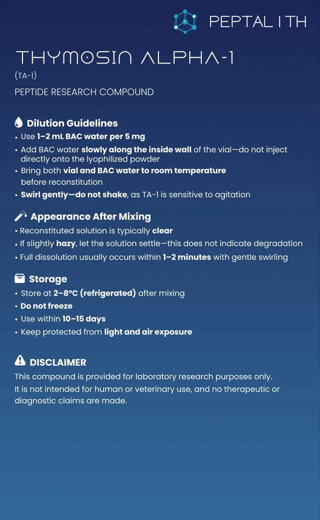 Thymosin Alpha 1 Card