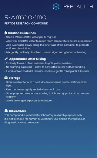 5-Amino-1MQ research information card