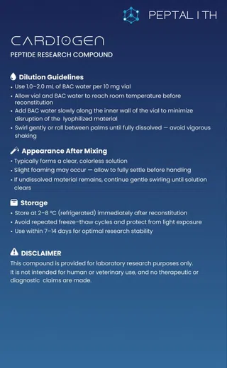 Cardiogen research information card