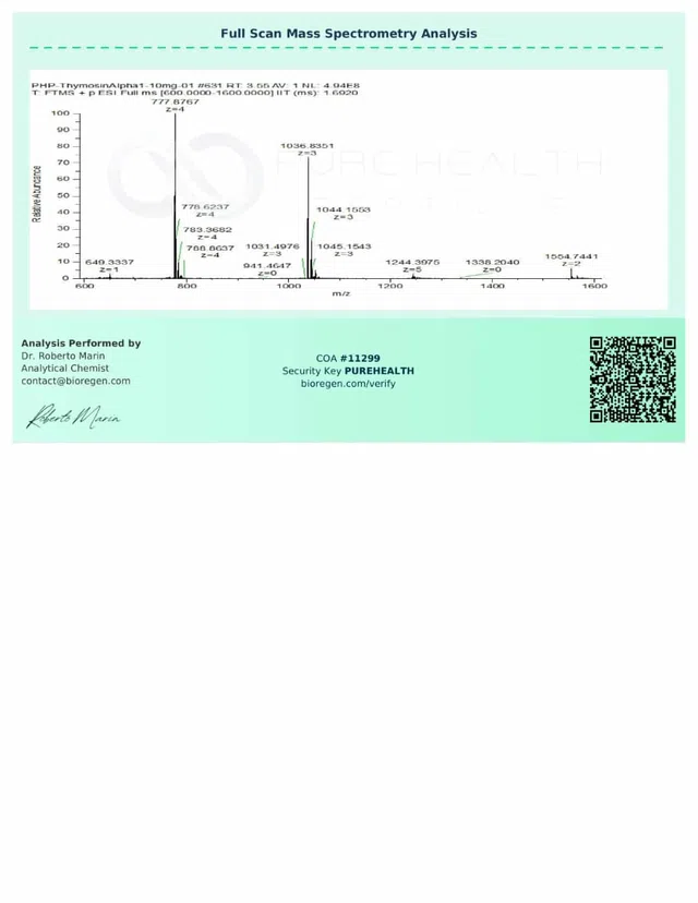 Evergreen COA 258 COA11299 Peptalith TA 1 10mg images 1