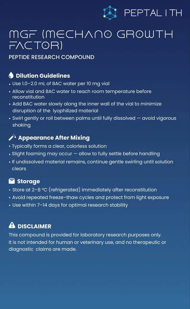 MGF (Mechano Growth Factor) Card