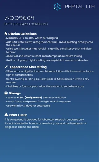 AOD9604 research information card