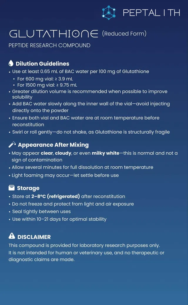 Glutathione Card