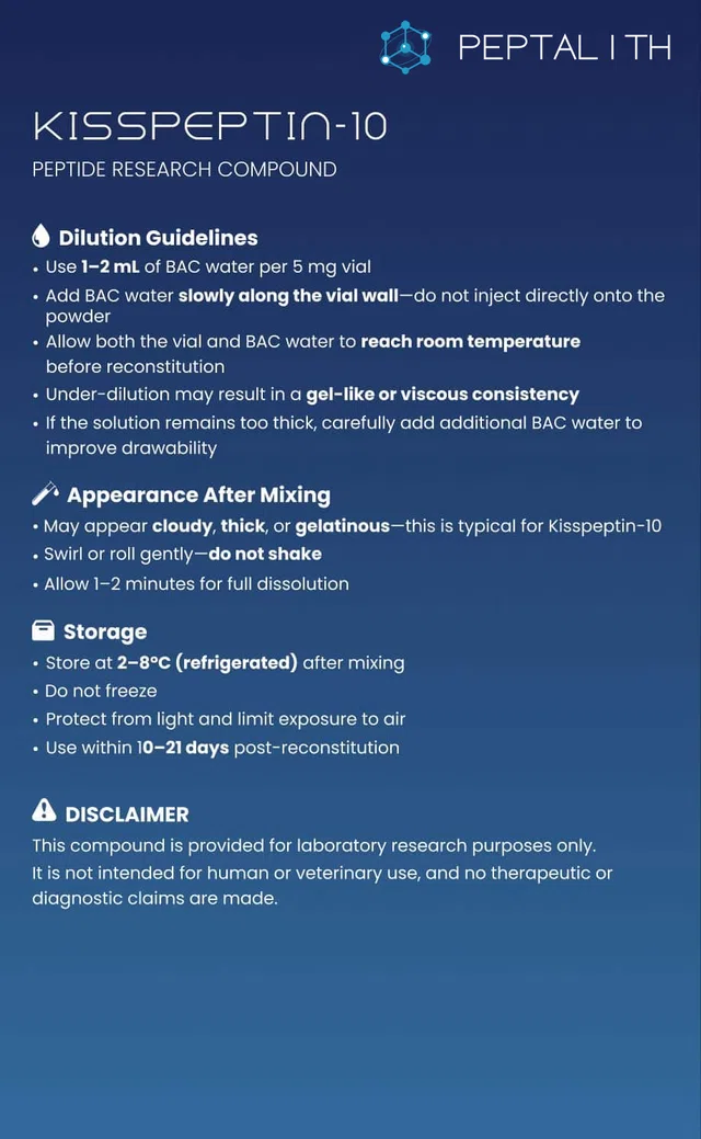 Kisspeptin 10 Card